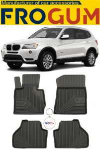 Bmw X3 F25 Din 11.2010 - 10.2017, Suv , Set Covorase Auto Tip Tavita Premium 3D, din cauciuc accesorii pentru autoturismul tau - masina v168504