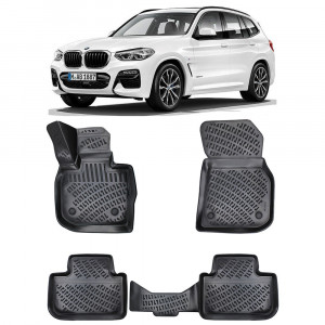Bmw X3 G01 2017- Set 4 covorase auto din cauciuc tip tavita premium line 3D accesorii pentru autoturismul tau - masina v242072