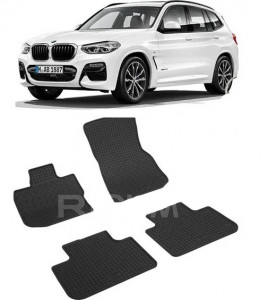 Bmw X3 G01, Suv, fabricat din 11.2017 - Prezent, set covorase auto dedicate, din cauciuc 100% Premium accesorii pentru autoturismul tau - masina v160232