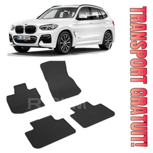 Bmw X3 G01, Suv, fabricat din 11.2017 - Prezent, set covorase auto dedicate, din cauciuc 100% Premium