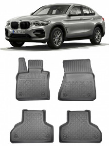 Bmw X4 F26, Suv, Din 07.2014 - 03.2018 , Set Covorase Auto Tip Tavita Premium 3D, din cauciuc accesorii pentru autoturismul tau - masina v175182