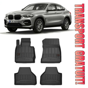 Bmw X4 F26, Suv, Din 07.2014 - 03.2018 , Set Covorase Auto Tip Tavita Premium 3D, din cauciuc