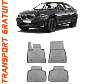 Bmw X6 G06, Suv, Din 11.2019 - Prezent , Set Covorase Auto Tip Tavita Premium 3D, din cauciuc accesorii pentru autoturismul tau - masina v171204