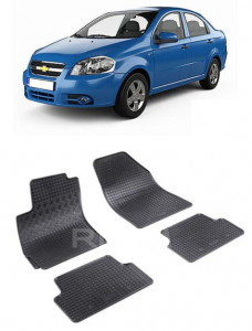 ChEVrolet Aveo Classic T250, Sedan, fabricat din 2006 - 2011, set covorase auto dedicate, din cauciuc 100% Premium accesorii pentru autoturismul tau - masina v155943