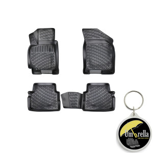 Chevrolet Aveo I 2002-2011 Set 4 covorase auto din cauciuc tip tavita premium line 3D accesorii pentru autoturismul tau - masina v241918