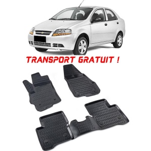 Chevrolet Aveo I 2002-2011 Set 4 covorase auto din cauciuc tip tavita premium line 3D - Transport Gratuit! accesorii pentru autoturismul tau - masina v49405