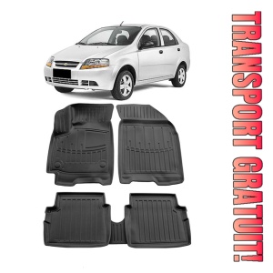 Chevrolet Aveo (T250) (2005-2011) Set covorase auto cauciuc G.Modern Line 3D