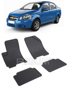 ChEVrolet Aveo T250, Hatchback, fabricat din 2006 - 2011, set covorase auto dedicate, din cauciuc 100% Premium accesorii pentru autoturismul tau - masina v155889