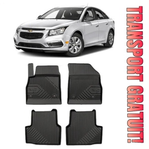 Chevrolet Cruze Din 2016 - Prezent, Sedan , Set Covorase Auto Tip Tavita Premium 3D, din cauciuc