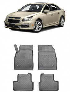 Chevrolet Cruze, Hatchback, Din 08.2011 - 2016 , Set Covorase Auto Tip Tavita Premium 3D, din cauciuc accesorii pentru autoturismul tau - masina v172987