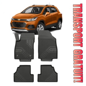 Chevrolet Trax Din 05.2013 - 06.2019, Suv , Set Covorase Auto Tip Tavita Premium 3D, din cauciuc