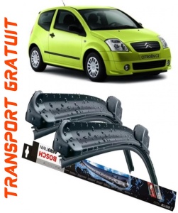 Citroen C2 Set 2 stergatoare parbriz Bosch Bosch Aerotwin compatibile cu Citroen C2 2003-2012 (60 cm / 45 cm) accesorii pentru autoturismul tau - masina v132861