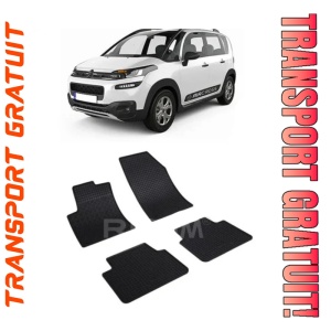 Citroen C3 Aircross, Suv, fabricat din 11.2017 - Prezent, set covorase auto dedicate, din cauciuc 100% Premium