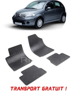 Citroen C3 III, Hatchback, fabricat din 01.2017 - Prezent, set covorase auto dedicate, din cauciuc 100% Premium - Transport Gratuit accesorii pentru autoturismul tau - masina v40489