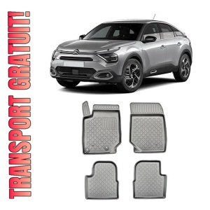 Citroen C4 III, Hatchback, Din 12.2020 - Prezent , Set Covorase Auto Tip Tavita Premium 3D, din cauciuc