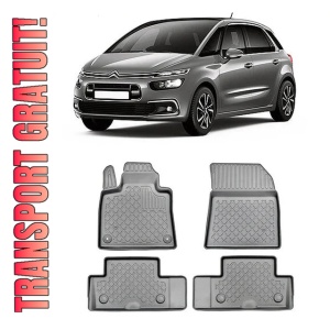 Citroen C4 Spacetourer, Van, Din 2018 - 11.2020 , Set Covorase Auto Tip Tavita Premium 3D, din cauciuc