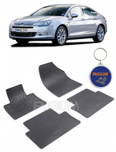 Citroen C5 II, Sedan, fabricat din 2008 - 05.2017, set covorase auto dedicate, din cauciuc 100% Premium accesorii pentru autoturismul tau - masina v155626