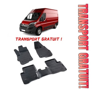 Citroen Jumper III 2006- Set 2 covorase auto din cauciuc tip tavita premium line 3D - Transport Gratuit!