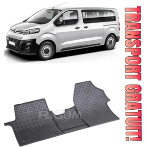 Citroen Jumpy III, Van, fabricat din 01.2016 - Prezent, 2-3 Locuri, Transport Marfa, set covorase auto dedicate, din cauciuc 100% Premium - Img 1