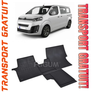 Citroen Spacetourer, Van, fabricat din 01.2016 - Prezent, 2 Locuri, set covorase auto dedicate, din cauciuc 100% Premium