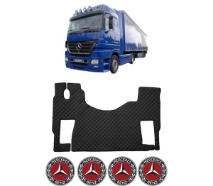 Covoras Camion Tir MERCEDES-BENZ ACTROS MP2 / MP3 din 2002-2009, Auto, 4x Stickere auto cu MERCEDES-BENZ