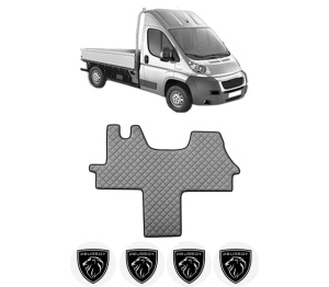 Covoras Camion Tir PEUGEOT BOXER Platform/Chassis din 2006-2023, Auto, 4x Stickere auto cu PEUGEOT