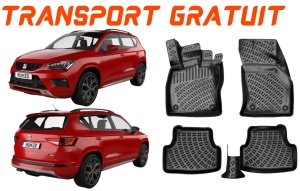 Covorase auto Seat Ateca 2016-2024 Set presuri auto tip tavita accesorii pentru autoturismul tau - masina v22541