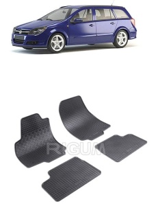 Covorase Opel Astra H, Combi 2004 - 12.2014 + Set stickere protectie praguri accesorii pentru autoturismul tau - masina v22015
