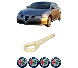 Cui carlig remorcare, tractare auto ALFA ROMEO GT (937_) din 2003-2010, Otel, Cri-Flo, 4 Stickere cu ALFA ROMEO - Img 2
