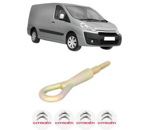 Cui carlig remorcare, tractare auto CITROEN JUMPY II Van din 2007-2016, Otel, Cri-Flo, 4 Stickere cu CITROEN - Img 2