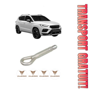 Cui carlig remorcare, tractare auto CUPRA ATECA (KH7, KHP, KBP) din 2018, Otel, Cri-Flo, 4 Stickere cu CUPRA