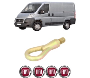 Cui carlig remorcare, tractare auto FIAT DUCATO Van (250_) din 2006-2014, Otel, Cri-Flo, 4 Stickere cu FIAT - Img 2