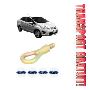 Cui carlig remorcare, tractare auto FORD FIESTA Saloon din 2002-2017, Otel, Cri-Flo, 4 Stickere cu FORD