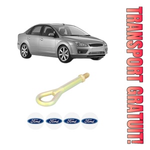 Cui carlig remorcare, tractare auto FORD FOCUS II Saloon (DB_, FCH, DH) din 2010, Otel, Cri-Flo, 4 Stickere cu FORD