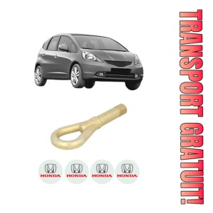 Cui carlig remorcare, tractare auto HONDA JAZZ III (GE_, GG_, GP_, ZA_) din 2008-2011, Otel, Cri-Flo, 4 Stickere cu HONDA