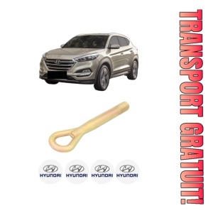 Cui carlig remorcare, tractare auto HYUNDAI TUCSON (TL, TLE) din 2015-2020, Otel, Cri-Flo, 4 Stickere cu HYUNDAI