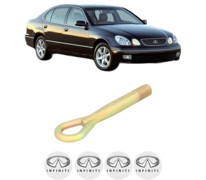 Cui carlig remorcare, tractare auto INFINITI G Coupe din 2007, Otel, Cri-Flo, 4 Stickere cu INFINITI - Img 2