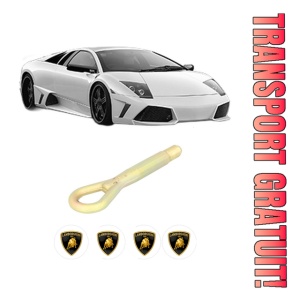 Cui carlig remorcare, tractare auto LAMBORGHINI MURCIÉLAGO din 2001-2006, Otel, Cri-Flo, 4 Stickere cu LAMBORGHINI
