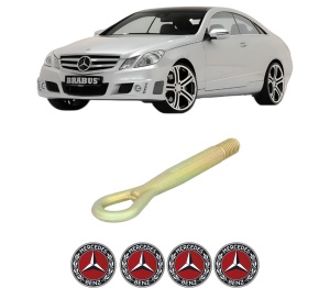 Cui carlig remorcare, tractare auto MERCEDES-BENZ E-CLASS Coupe (C207) din 2009-2016, Otel, Cri-Flo, 4 Stickere cu MERCEDES-BENZ - Img 2