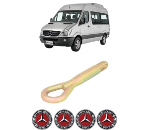 Cui carlig remorcare, tractare auto MERCEDES-BENZ SPRINTER 3,5-t Bus (B906) din 2006-2020, Otel, Cri-Flo, 4 Stickere cu MERCEDES-BENZ - Img 2
