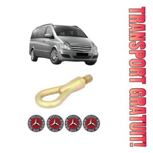 Cui carlig remorcare, tractare auto MERCEDES-BENZ VIANO (W639) din 2003-2010, Otel, Cri-Flo, 4 Stickere cu MERCEDES-BENZ