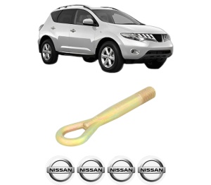 Cui carlig remorcare, tractare auto NISSAN MURANO II (Z51) din 2008-2014, Otel, Cri-Flo, 4 Stickere cu NISSAN - Img 2