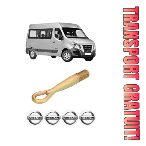 Cui carlig remorcare, tractare auto NISSAN NV400 Bus (X62, X62B) din 2011-2016, Otel, Cri-Flo, 4 Stickere cu NISSAN