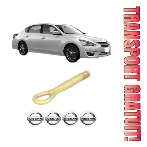 Cui carlig remorcare, tractare auto NISSAN TEANA III (J33, L33) din 2014, Otel, Cri-Flo, 4 Stickere cu NISSAN