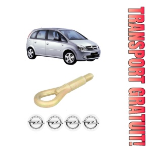 Cui carlig remorcare, tractare auto OPEL MERIVA A MPV (X03) din 2003-2010, Otel, Cri-Flo, 4 Stickere cu OPEL