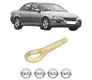 Cui carlig remorcare, tractare auto OPEL OMEGA B (V94) din 1999-2003, Otel, Cri-Flo, 4 Stickere cu OPEL - Img 2