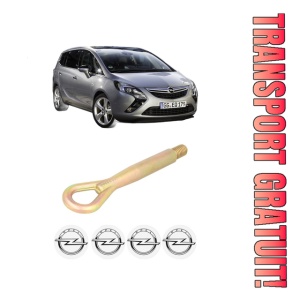 Cui carlig remorcare, tractare auto OPEL ZAFIRA TOURER C (P12) din 2011-2015, Otel, Cri-Flo, 4 Stickere cu OPEL