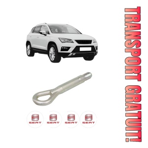 Cui carlig remorcare, tractare auto SEAT ATECA (KH7, KHP) din 2016-2021, Otel, Cri-Flo, 4 Stickere cu SEAT