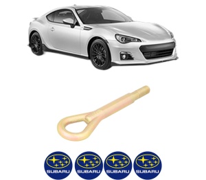 Cui carlig remorcare, tractare auto SUBARU BRZ (ZC6) din 2012, Otel, Cri-Flo, 4 Stickere cu SUBARU - Img 2