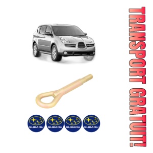 Cui carlig remorcare, tractare auto SUBARU TRIBECA (B9) din 2005-2007, Otel, Cri-Flo, 4 Stickere cu SUBARU